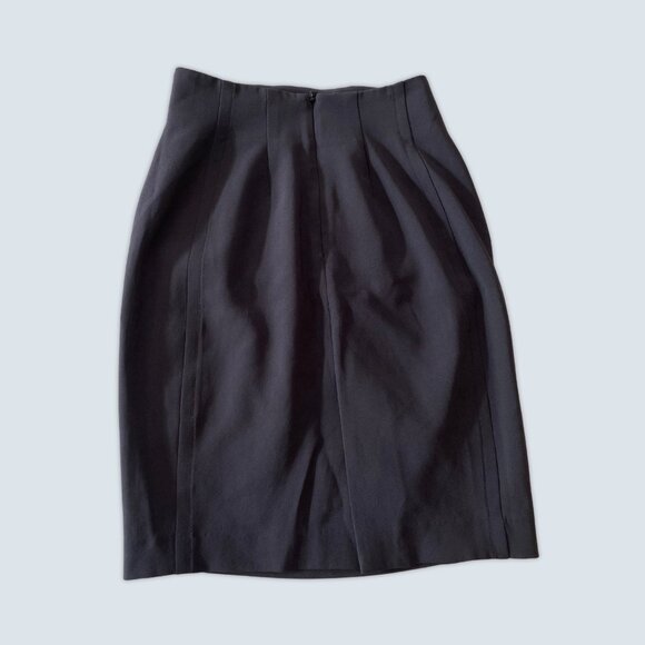 T. Babaton Dark Blue Pencil Skirt - Picture 3 of 6